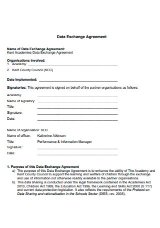 Basic Data Exchange Agreement