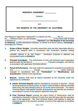 Basic Research Agreement