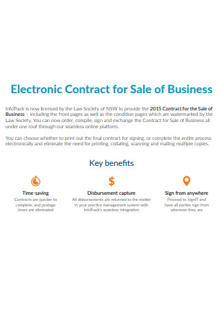 Business Sale Electronic Contract