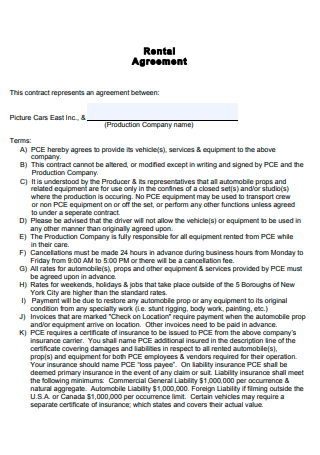 Car Rental Agreement in PDF