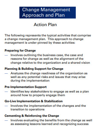 Change Management Approach Action Plan