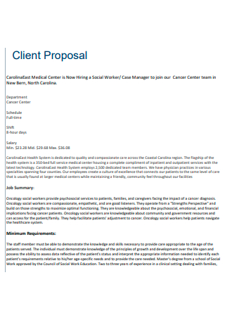 Client Proposal in PDF