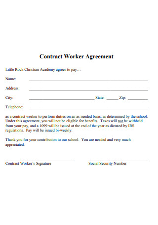 Contract Worker Agreement