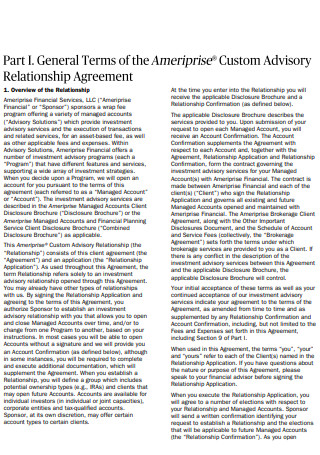Custom Advisory Relationship Agreement