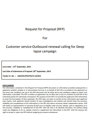 Customer Service Outbound Proposal
