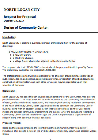 Design of Community Proposal