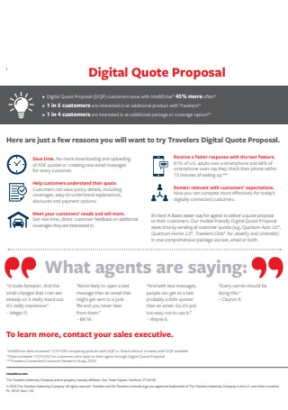 Digital Quote Proposal