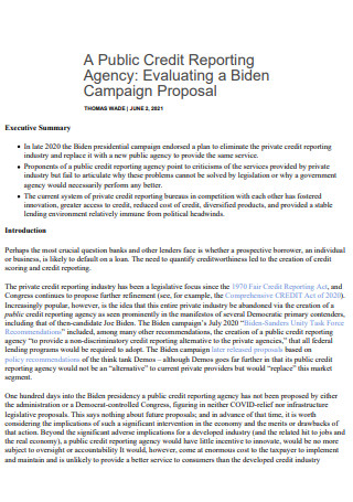 Evaluating a Biden Campaign Proposal