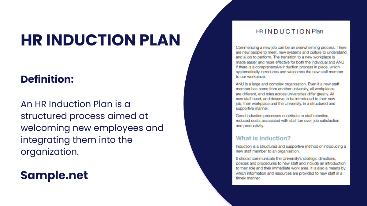 HR Induction Plan