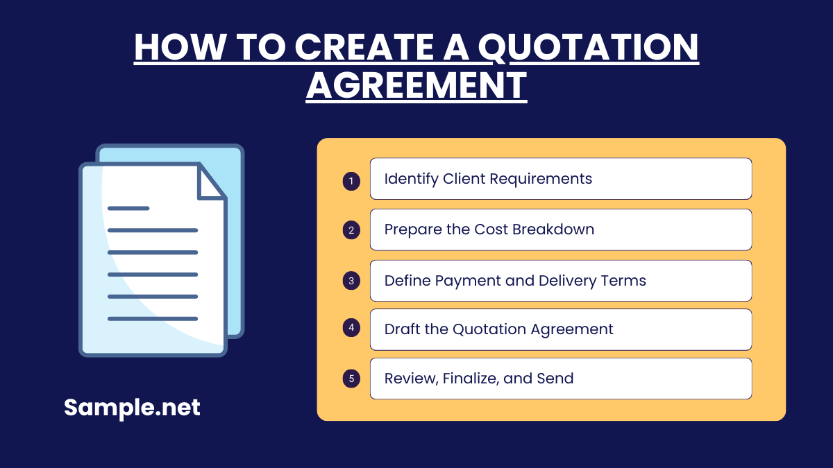 How to Create a Quotation Agreement