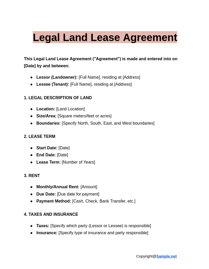 Legal Land Lease Agreement Google Docs 12 12 2024 04 02 PM