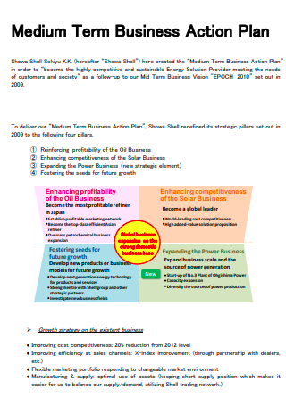 Medium Term Business Action Plan