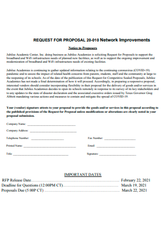 Network Improvement Proposal