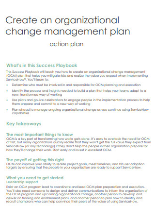 Organizational Change Management Action Plan