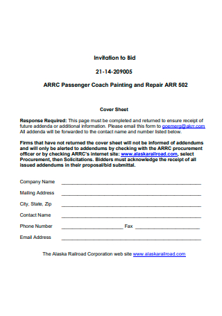 Passenger Coach Painting and Repair Proposal
