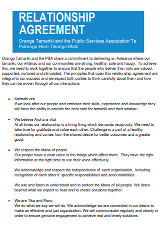 Public Services Association Relationship Agreement