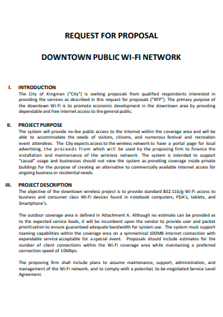 Public Wi Fi Network Proposal