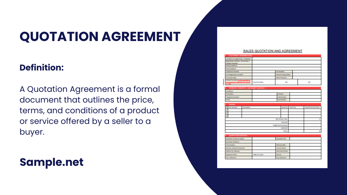 Quotation Agreement