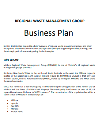 Regional Waste Management Group Business Plan