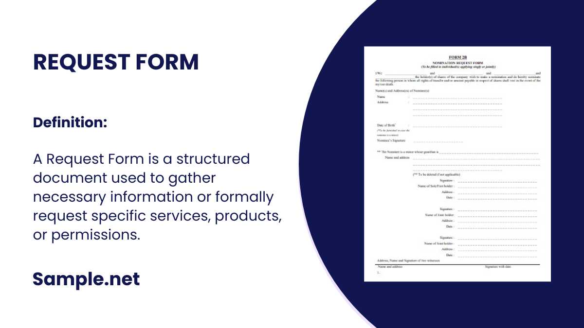 request form