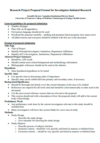 Research Project Proposal Format1