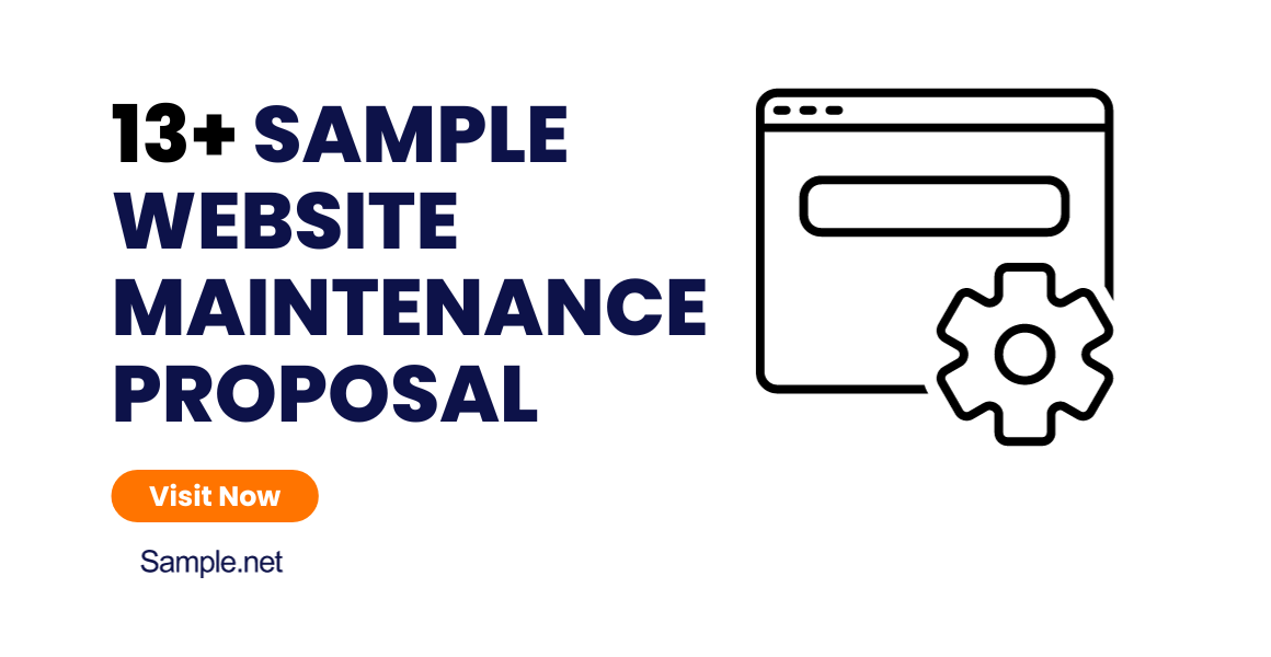 sample website maintenance proposal