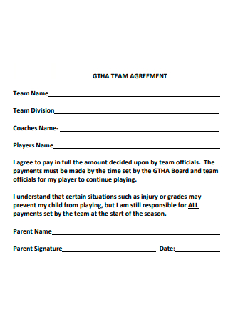Sample Team Agreement