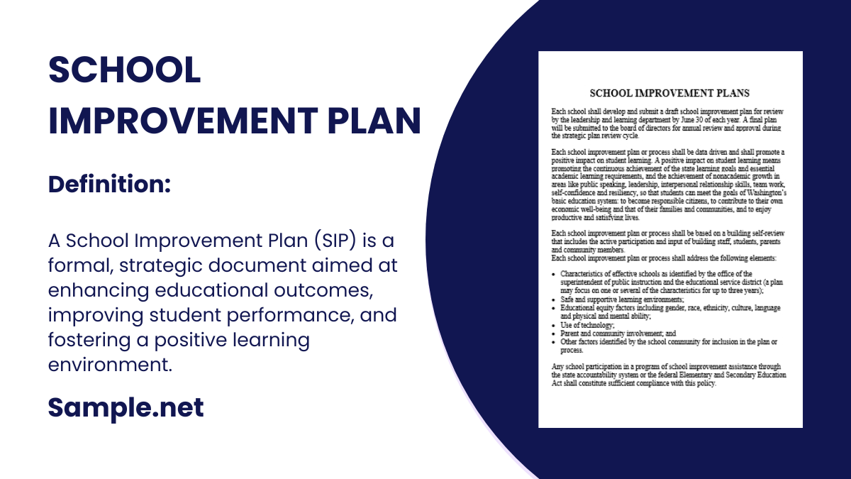 school improvement plan