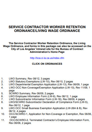 Service Contract Worker