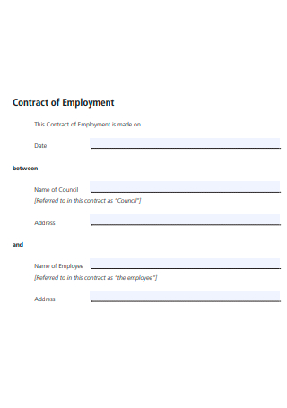 Simple Manager Employment Contract
