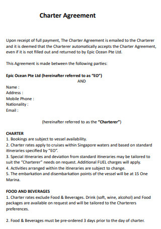 Standard Charter Agreement