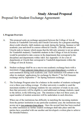 Student Exchange Proposal