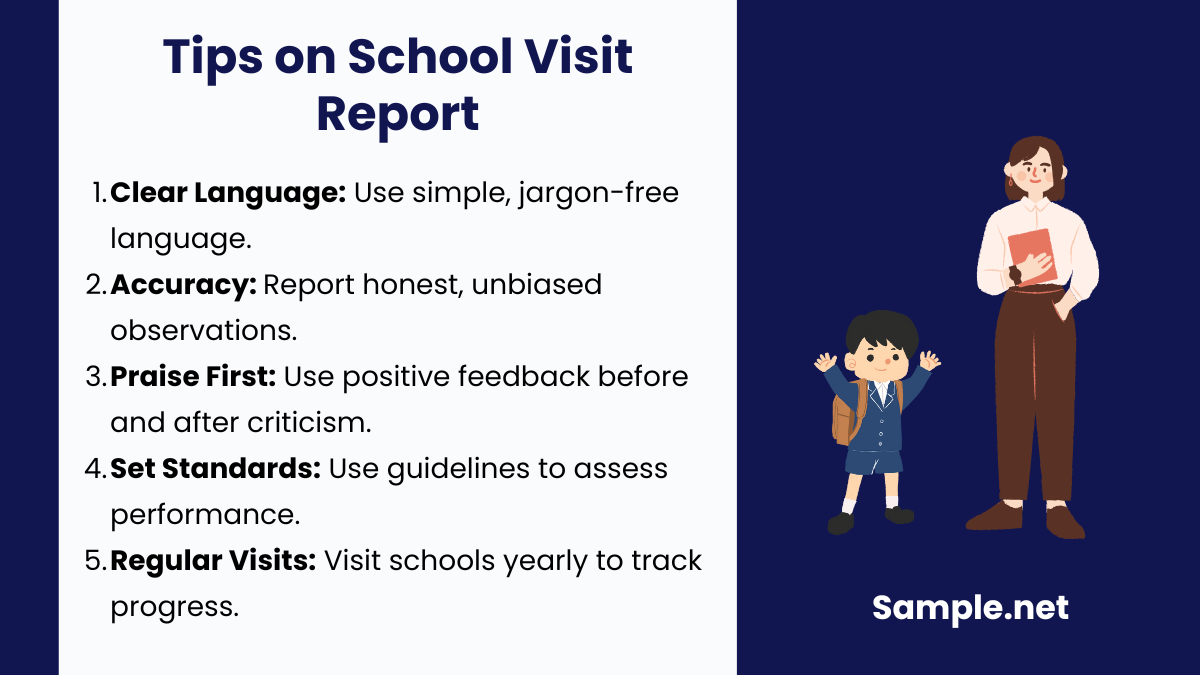 Tips on School Visit Report