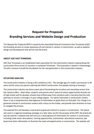 Website Design and Branding Request for Proposal