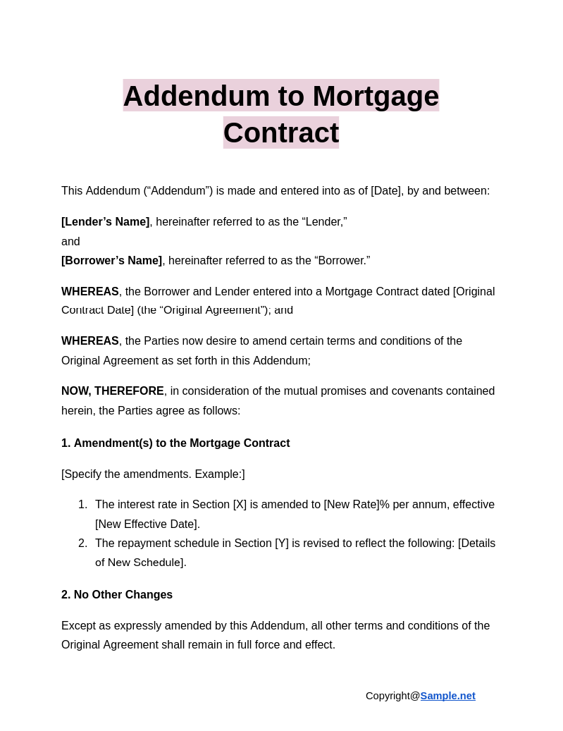 Addendum to Mortgage Contract Google Docs 12 31 2024 11 12 AM