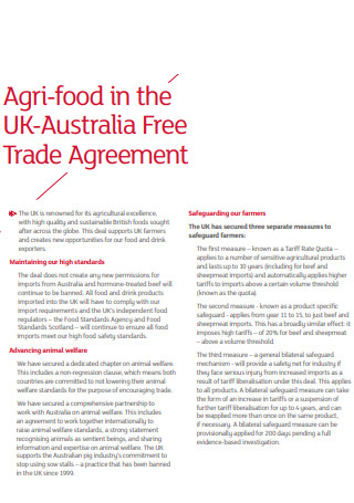 Agri Food Trade Agreement