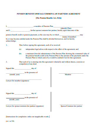 Common Law Partners Agreement