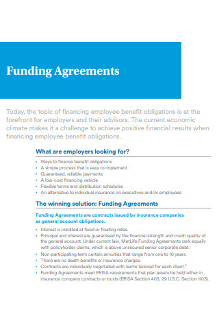 Employees Funding Agreement