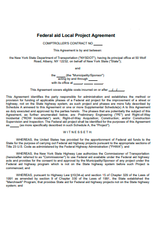 Federal Aid Local Project Agreement