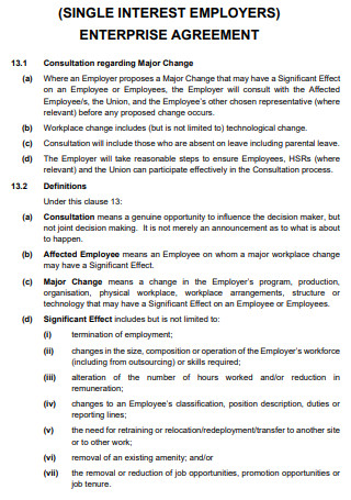 Interest Employers Enterprise Agreement