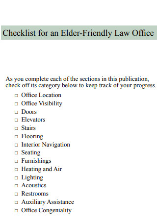 Law Office Checklist