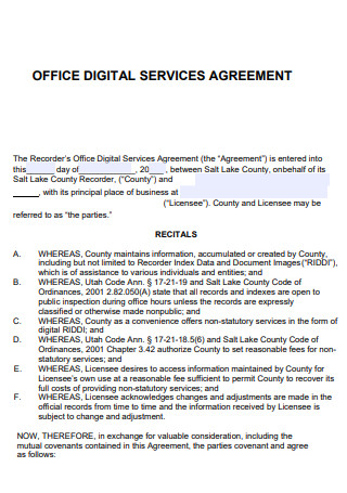 Office Digital Services Agreement
