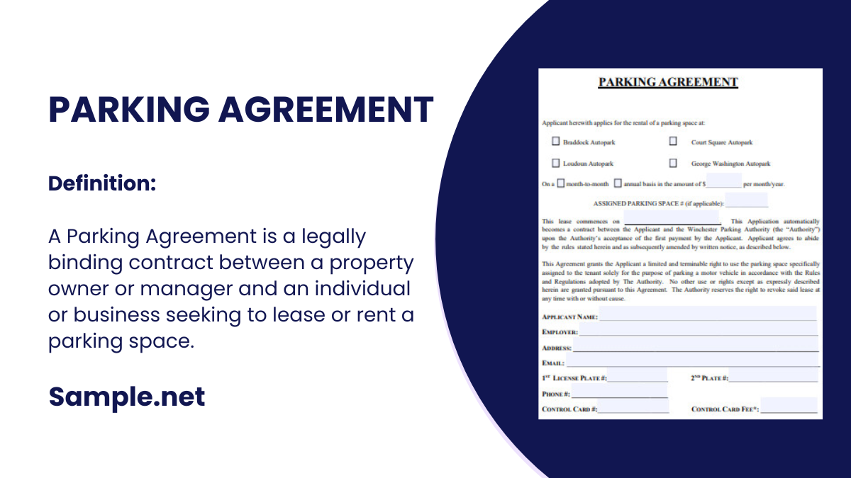 Parking Agreement