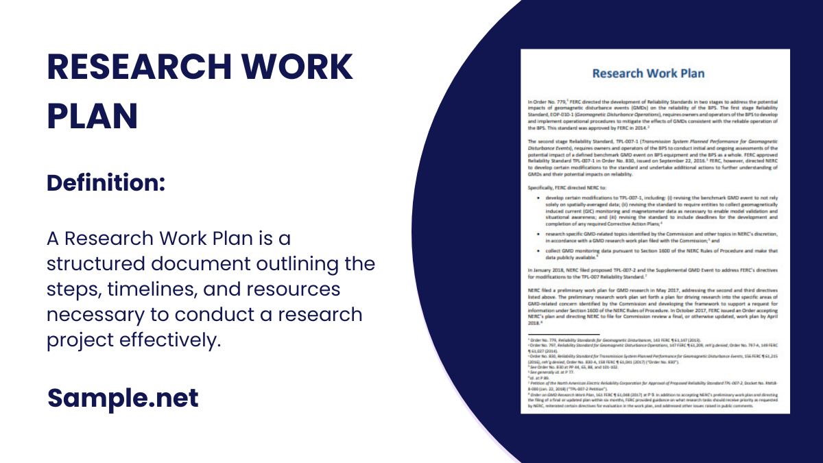 Research Work Plan