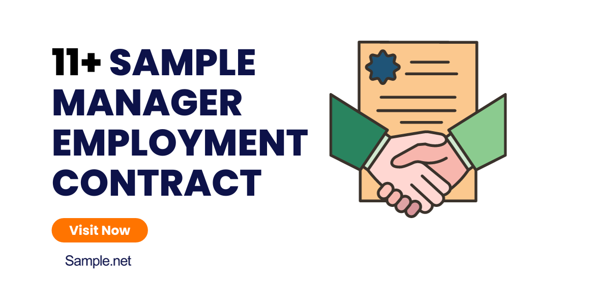 sample manager employment contract