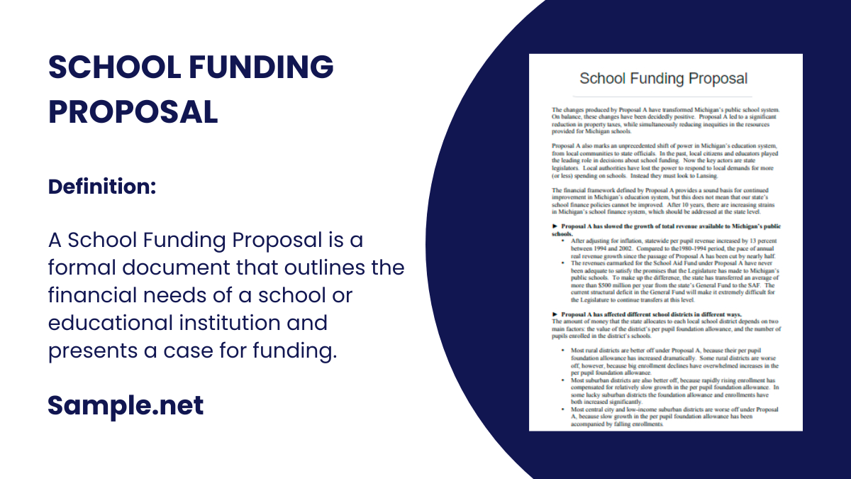 school funding proposal