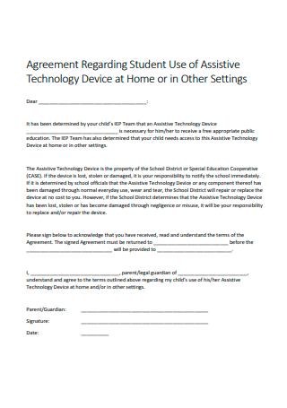 Technology Device Agreement