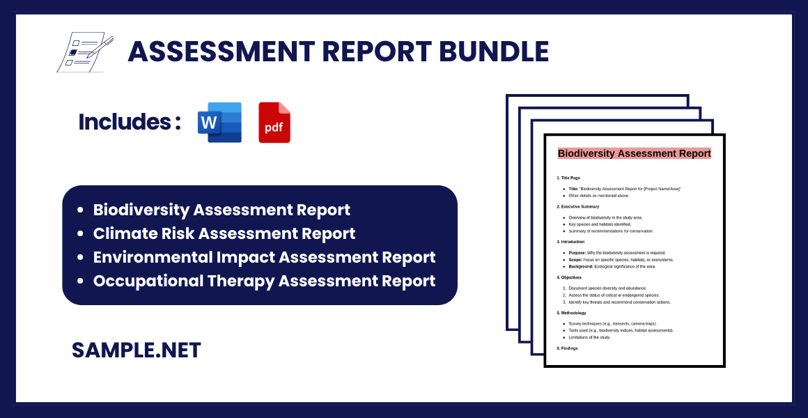 assessment report bundle