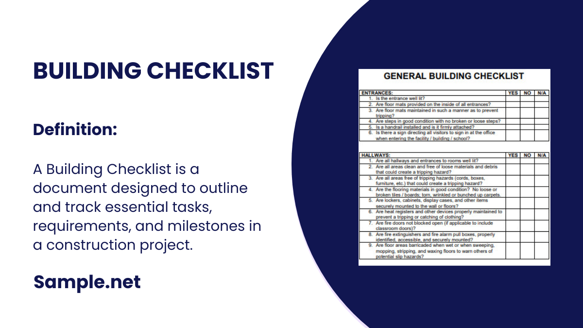 building checklist