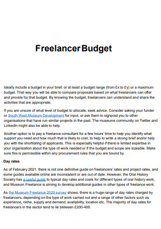 Effective Freelancer Budget
